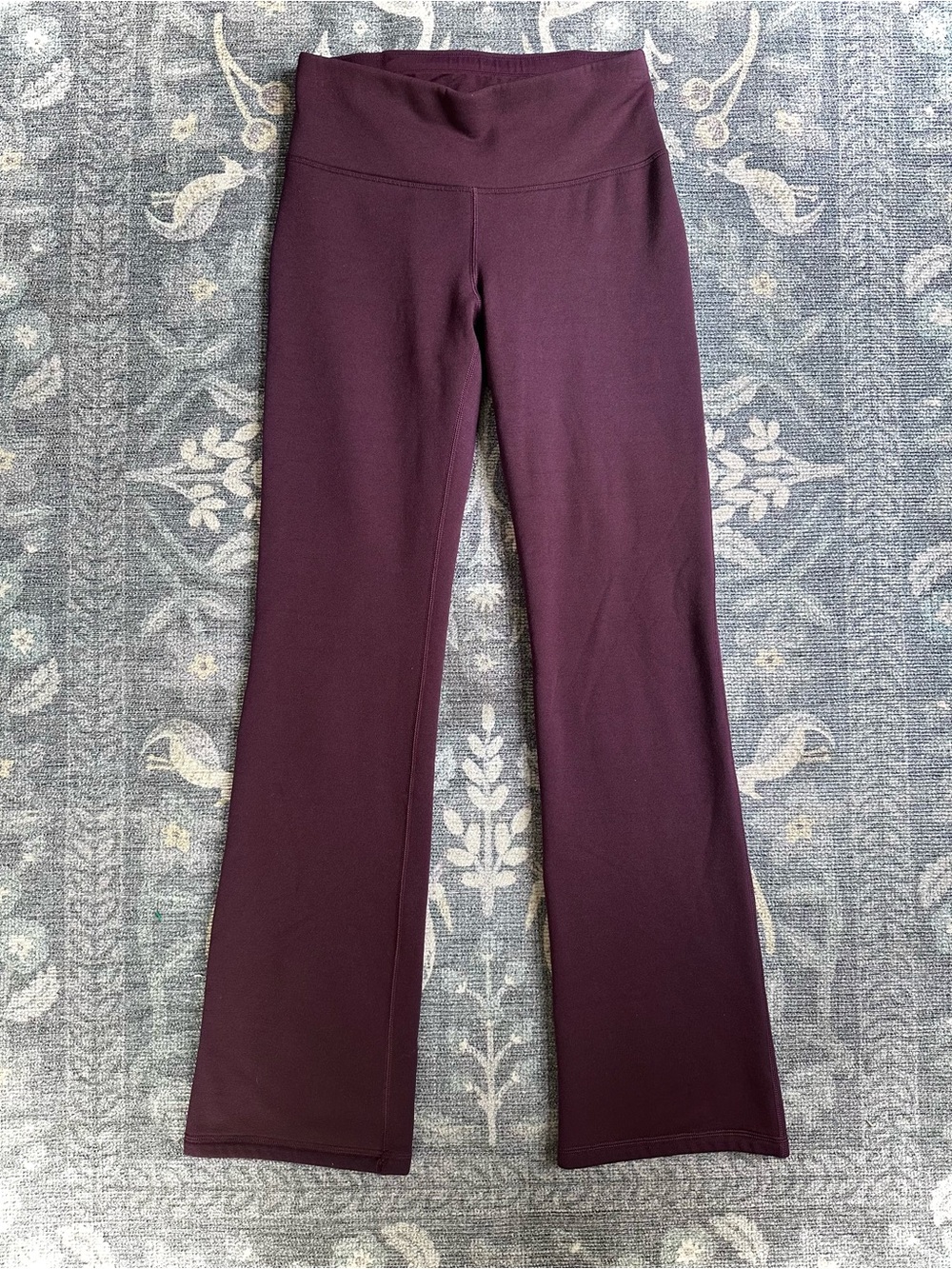Athleta Altitude Fleece Lined Polartec Pants Burgundy Plum Sz S